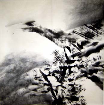 11 Hiver 1990-1993 Encre sur papier 138 x 138cm